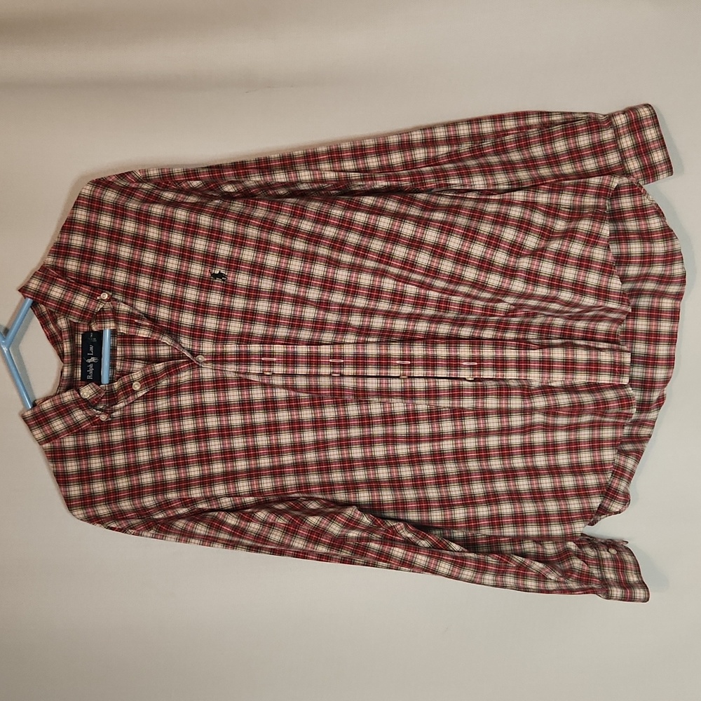 Ralph Lauren Men's Long Sleeve Button-Up Plaid Shirt size XL
